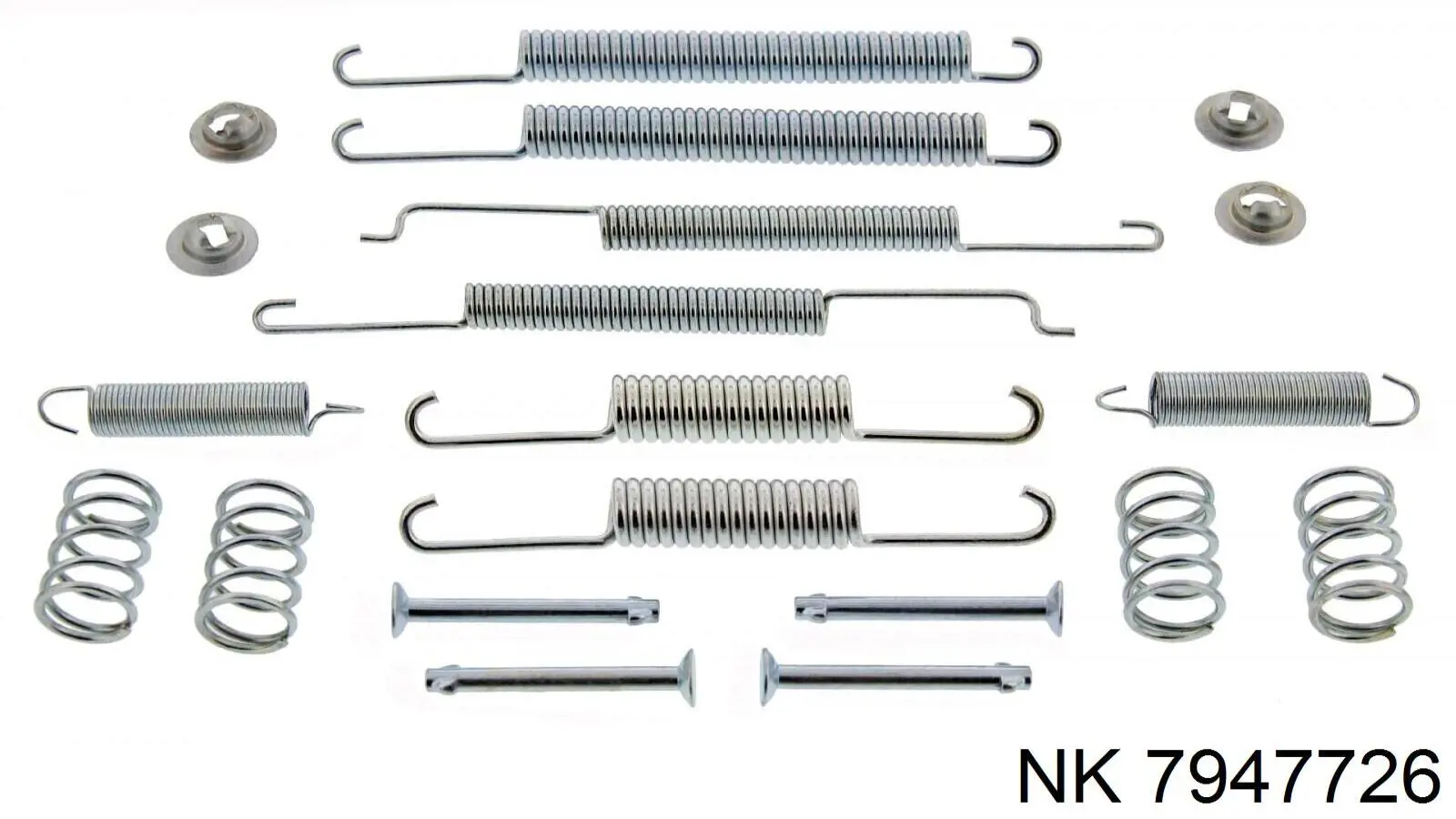 7947726 NK kit de montaje, zapatas de freno traseras