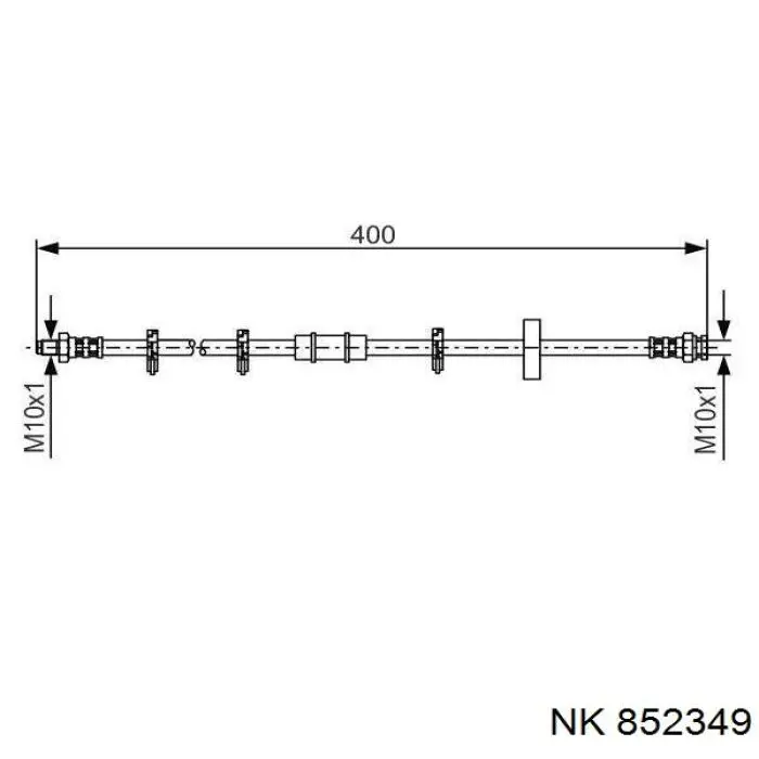 852349 NK latiguillo de freno delantero