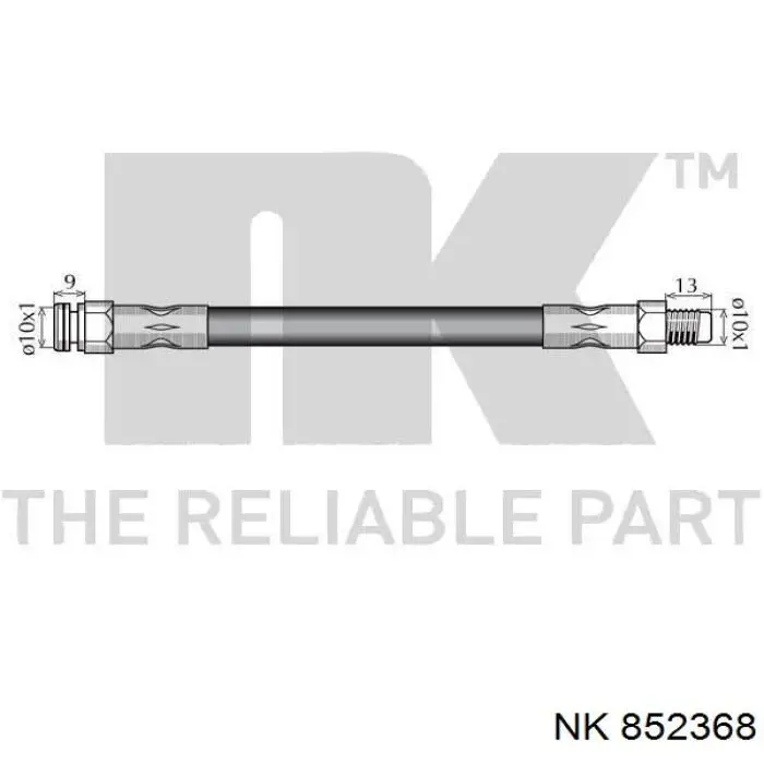 Latiguillo de freno delantero Fiat Tipo 160