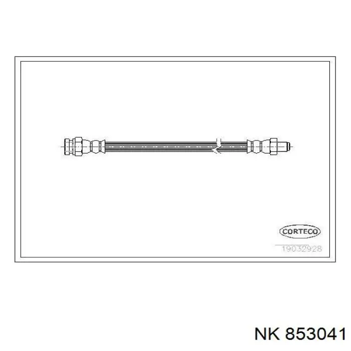 853041 NK tubo flexible de frenos trasero