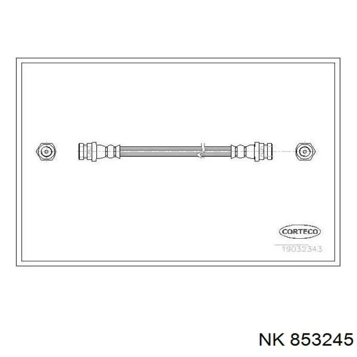 853245 NK tubo flexible de frenos trasero derecho