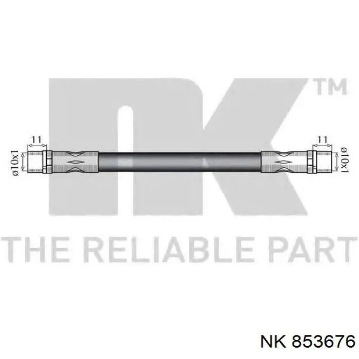 Manguera de freno trasera izquierda NK 853676 precio, desde 24,32 EUR