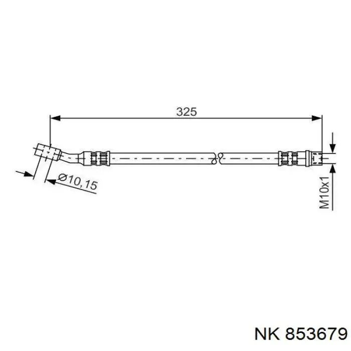 853679 NK latiguillo de freno delantero