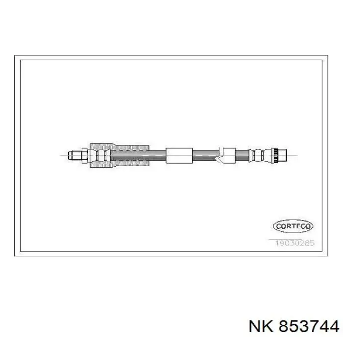 Tubo flexible de frenos delantero Adriauto 351256