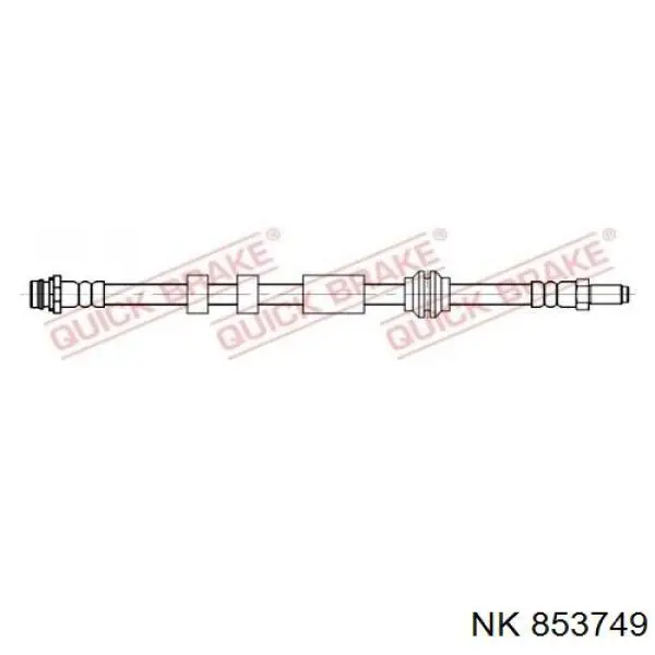 853749 NK latiguillos de freno delantero derecho