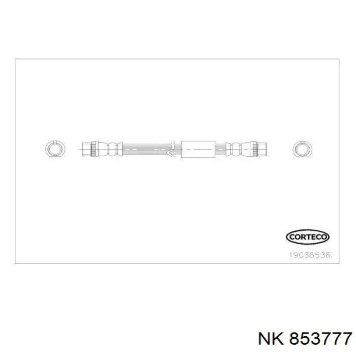 Latiguillo de freno trasero 853777 NK