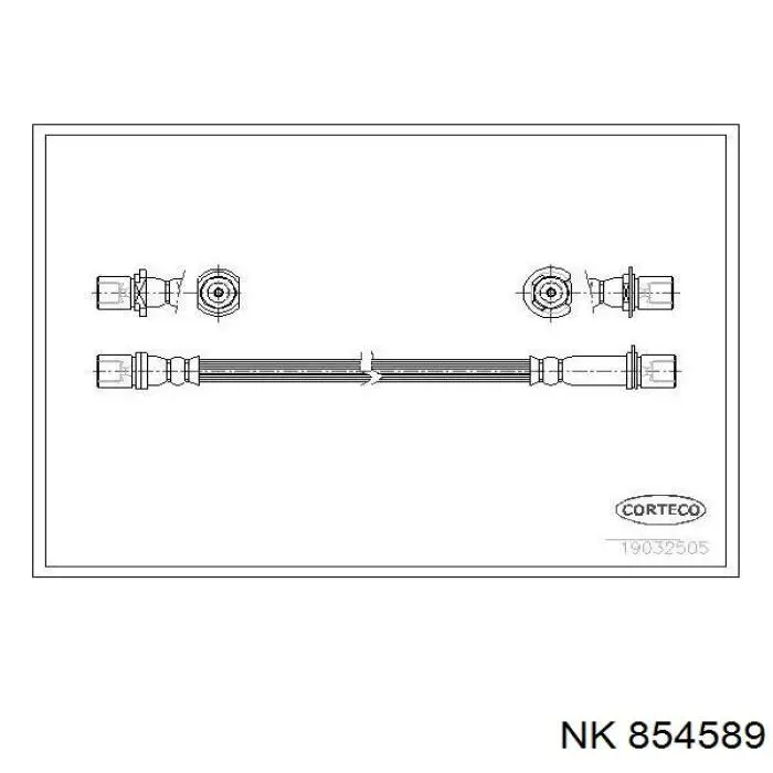 854589 NK latiguillo de freno delantero