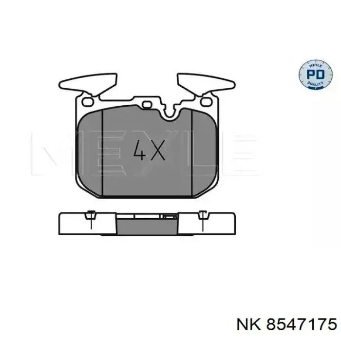 8547175 NK tubo flexible de frenos trasero