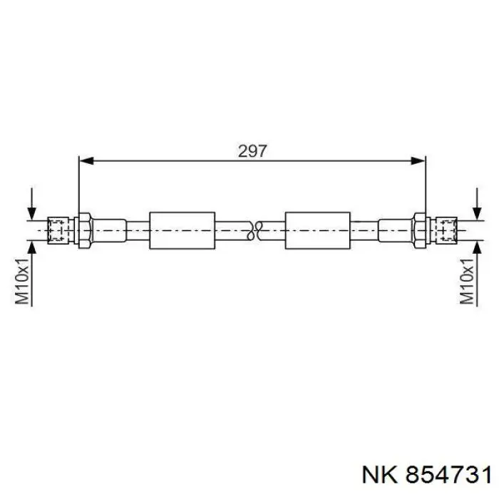 854731 NK latiguillo de freno delantero