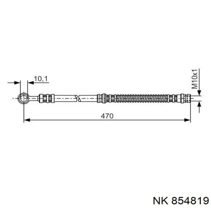 854819 NK latiguillo de freno delantero