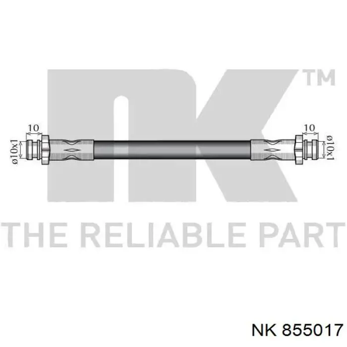 855017 NK tubo flexible de frenos trasero