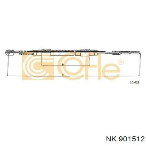 Comprar 901512 NK Cable de freno de mano trasero derecho/izquierdo