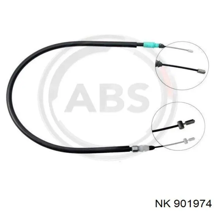 901974 NK cable de freno de mano trasero izquierdo