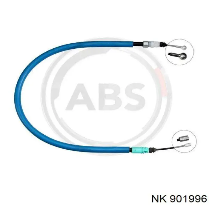 901996 NK cable de freno de mano trasero derecho/izquierdo