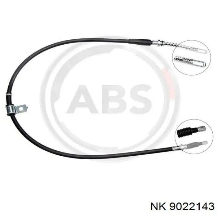 9022143 NK cable de freno de mano trasero izquierdo