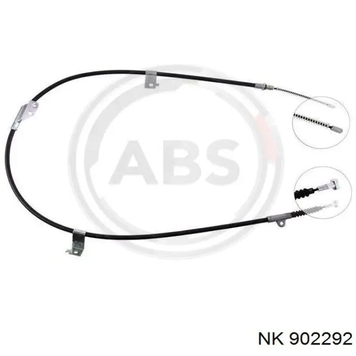 902292 NK cable de freno de mano trasero izquierdo