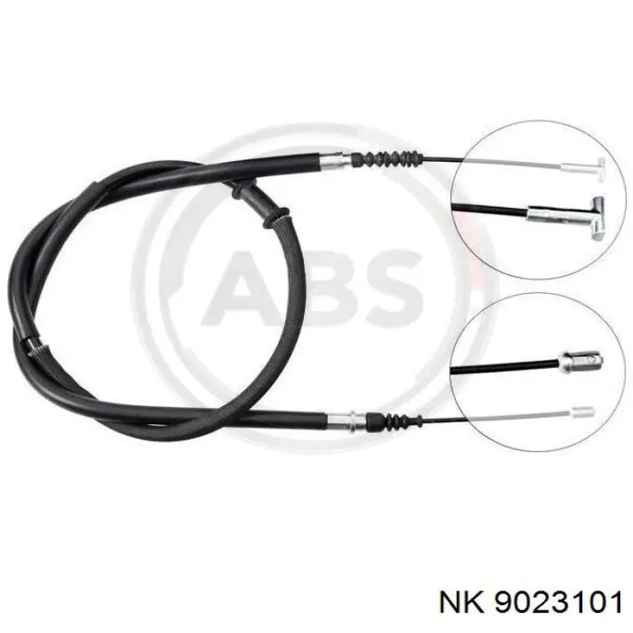 9023101 NK cable de freno de mano trasero izquierdo