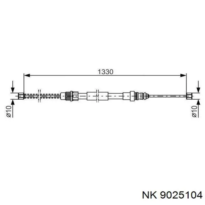 Comprar 304004 Beca Cables Cable de freno de mano trasero derecho/izquierdo