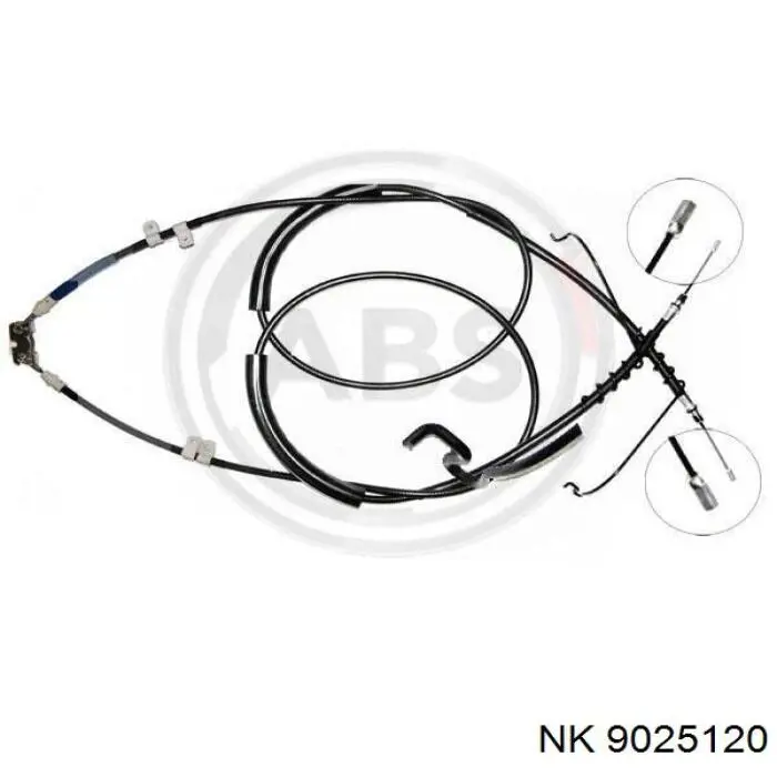 9025120 NK cable de freno de mano trasero derecho/izquierdo