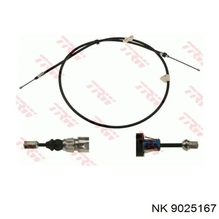 9025167 NK cable de freno de mano trasero izquierdo