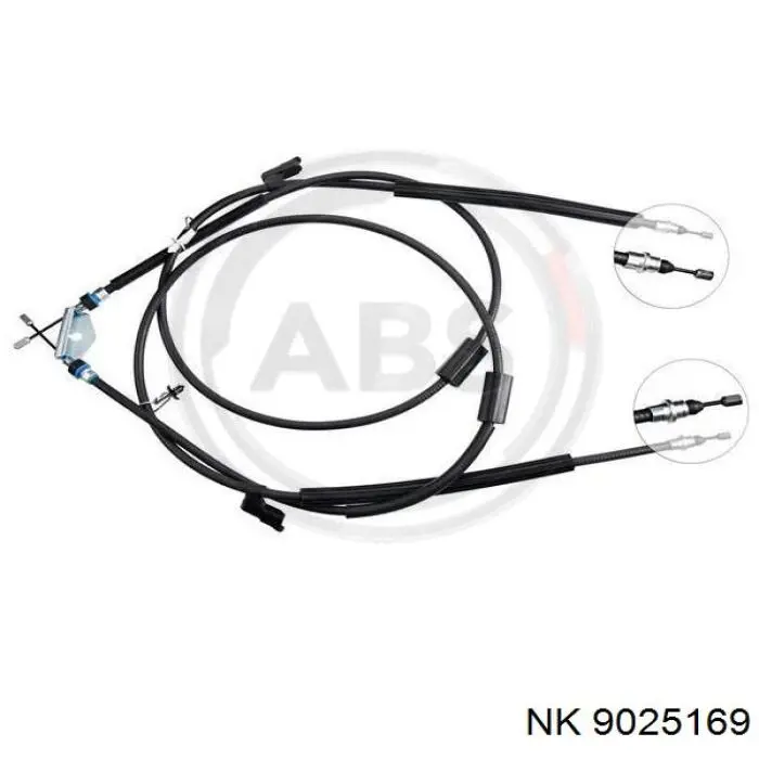 9025169 NK cable de freno de mano trasero derecho/izquierdo