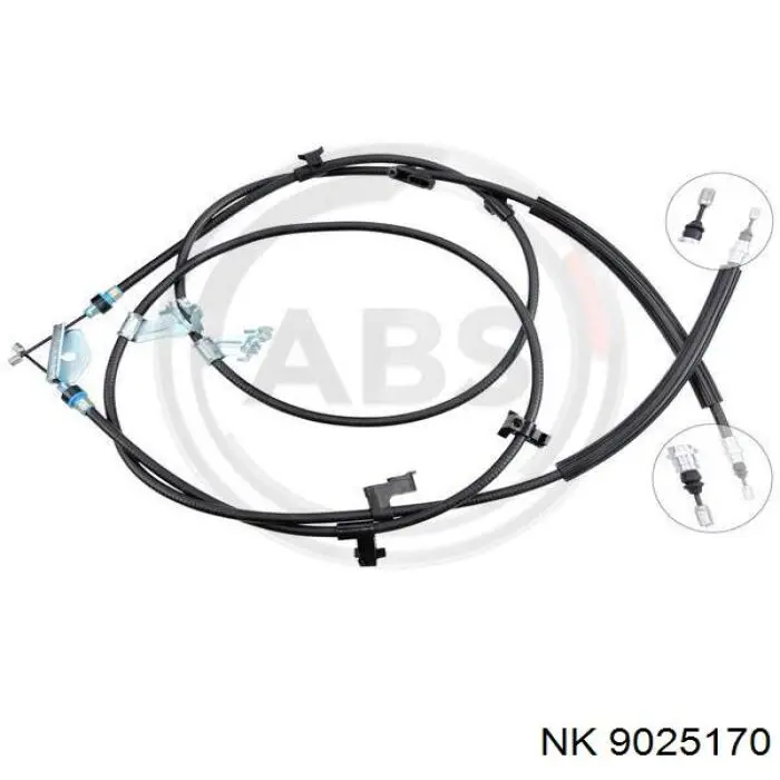 Cable de freno de mano trasero derecho/izquierdo 9025170 NK