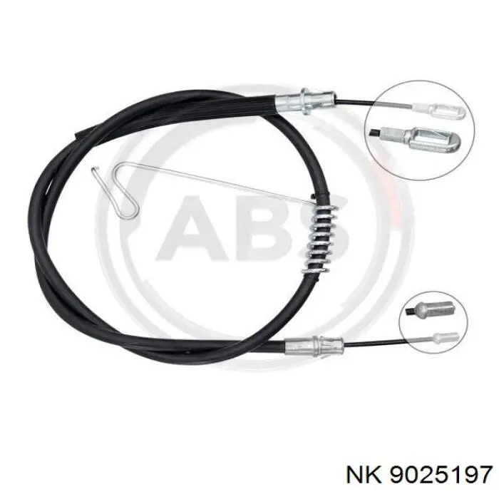9025197 NK cable de freno de mano trasero izquierdo