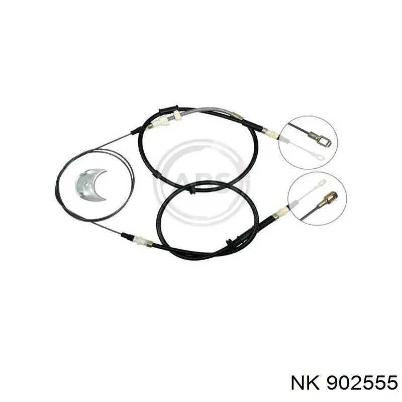 902555 NK cable de freno de mano trasero derecho/izquierdo