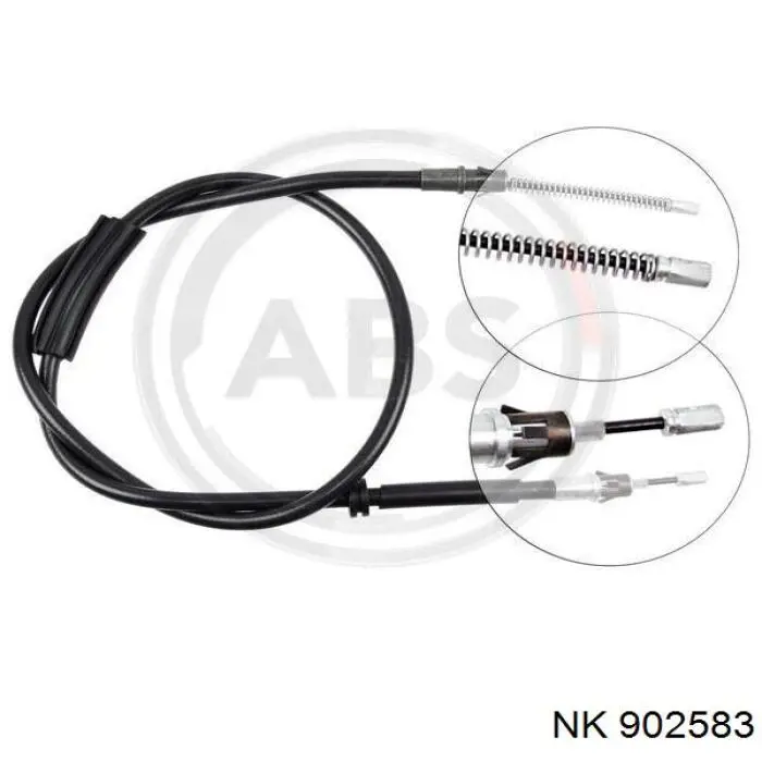 902583 NK cable de freno de mano trasero derecho/izquierdo