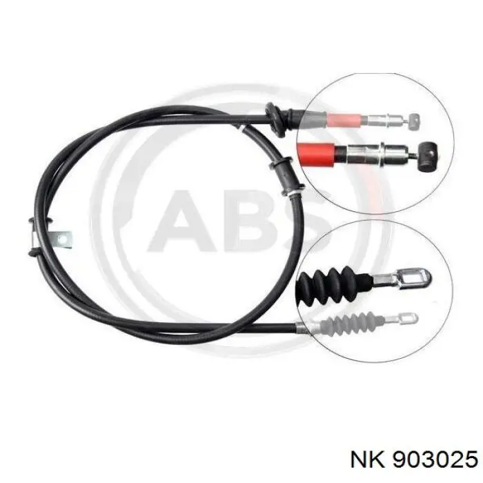 903025 NK cable de freno de mano trasero izquierdo