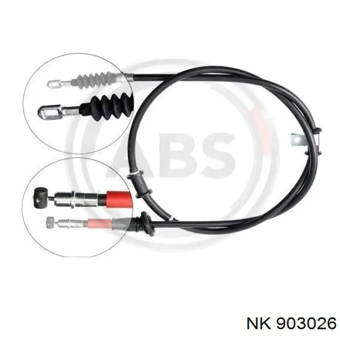 903026 NK cable de freno de mano trasero derecho