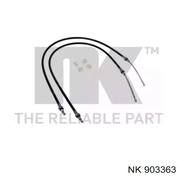 903363 NK cable de freno de mano trasero derecho/izquierdo
