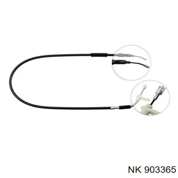 903365 NK cable de freno de mano trasero derecho