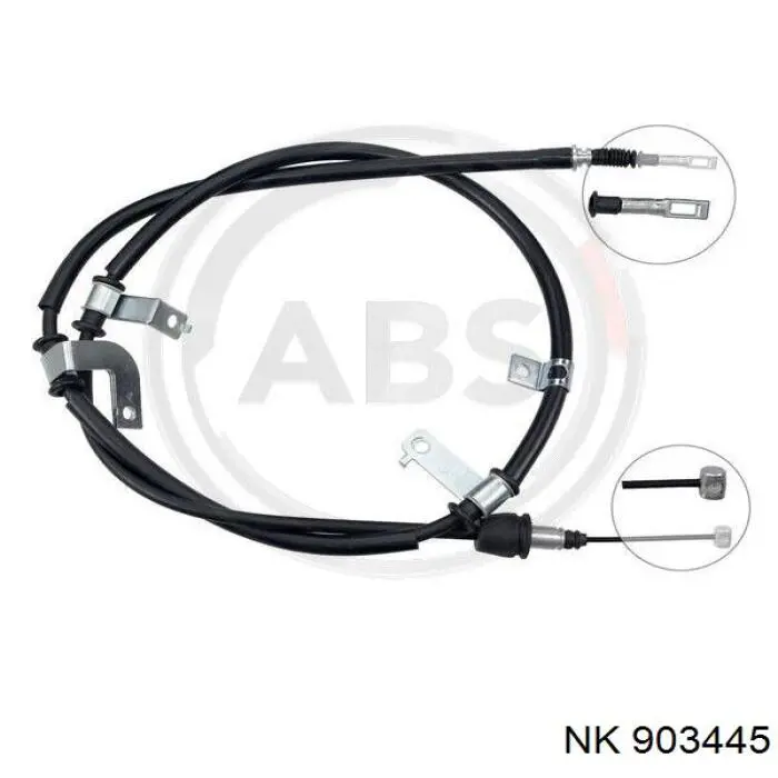 903445 NK cable de freno de mano trasero izquierdo