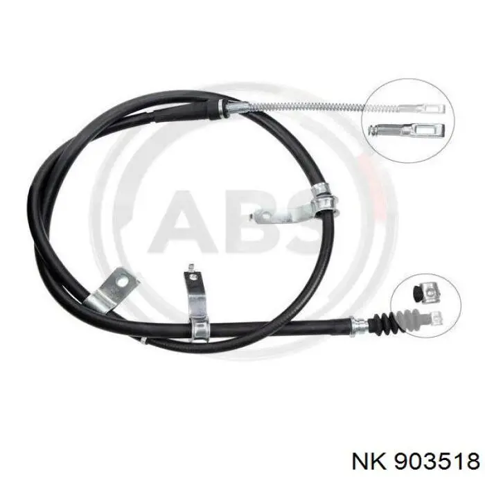 903518 NK cable de freno de mano trasero derecho