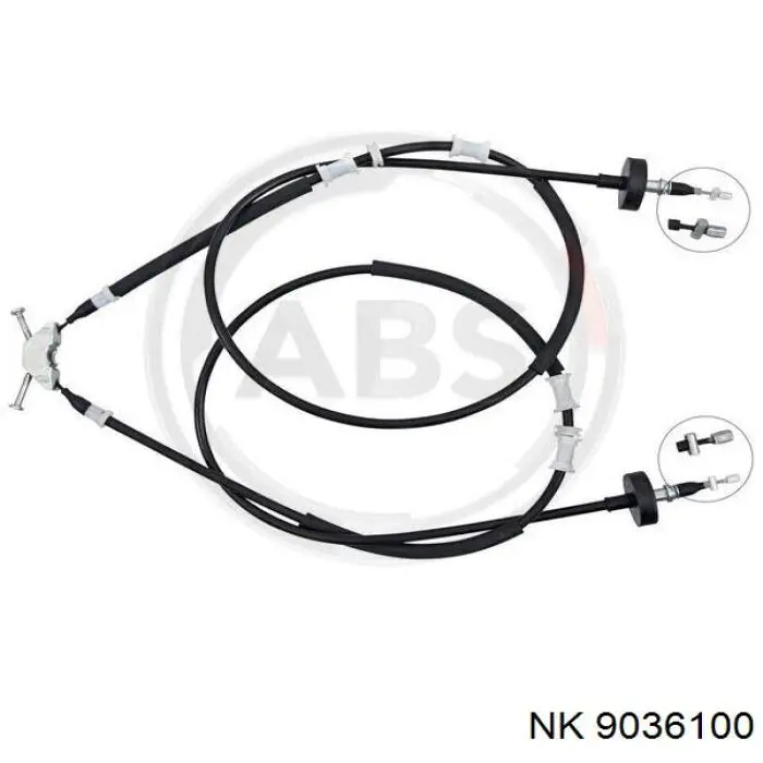 9036100 NK cable de freno de mano trasero derecho/izquierdo