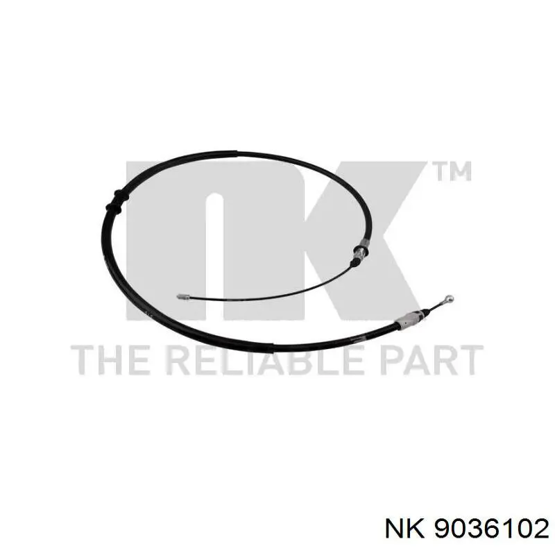 9036102 NK cable de freno de mano trasero derecho/izquierdo