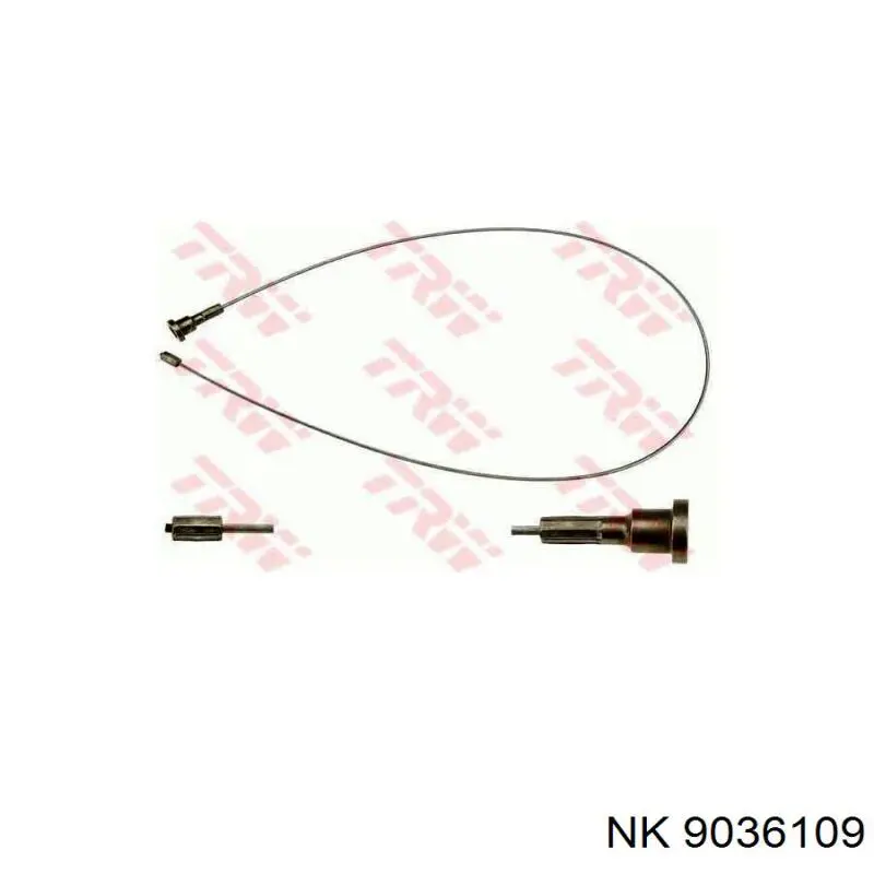 9036109 NK cable de freno de mano trasero derecho