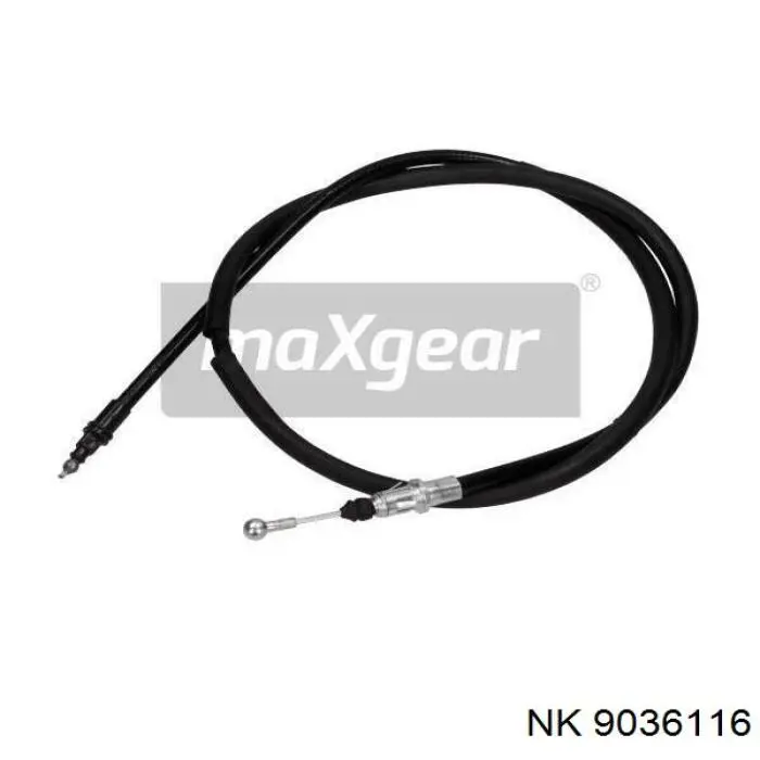 Cable de freno de mano trasero derecho 9036116 NK