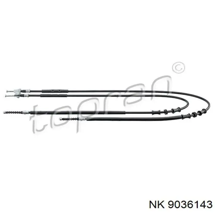 9036143 NK cable de freno de mano trasero derecho/izquierdo