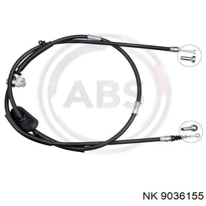 9036155 NK cable de freno de mano trasero derecho/izquierdo