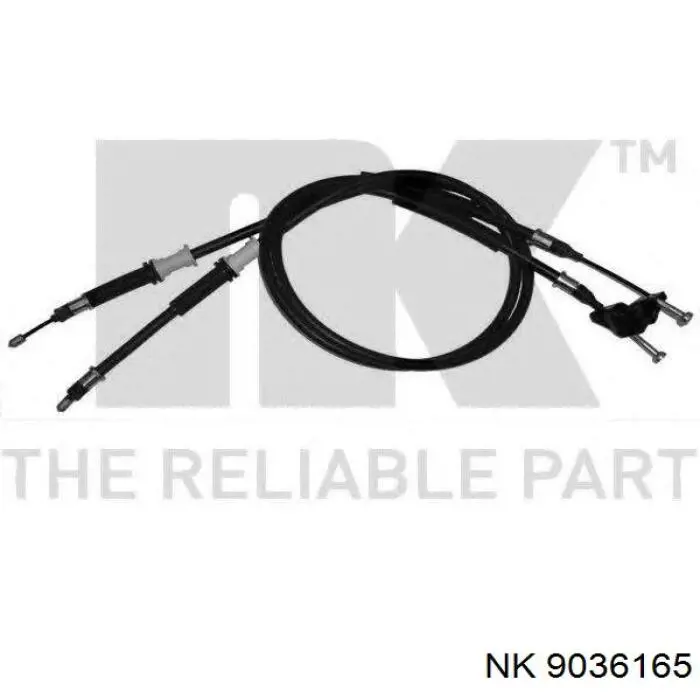 9036165 NK cable de freno de mano trasero izquierdo