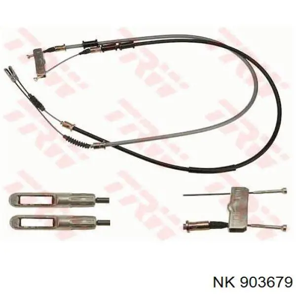 903679 NK cable de freno de mano trasero derecho/izquierdo