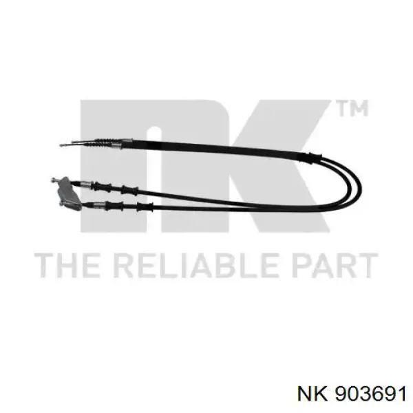 Cable de freno de mano trasero derecho/izquierdo 903691 NK