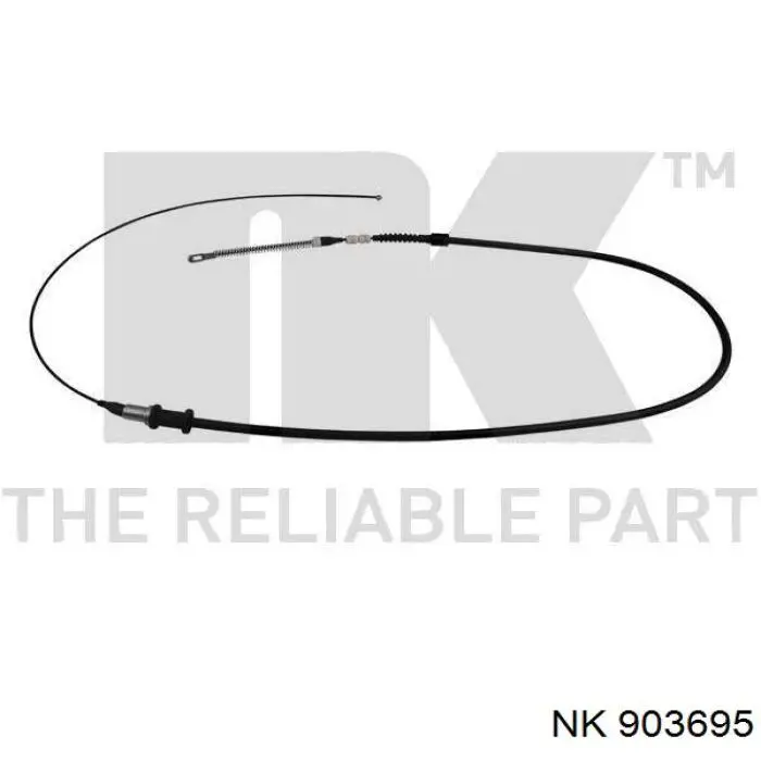 903695 NK cable de freno de mano trasero derecho