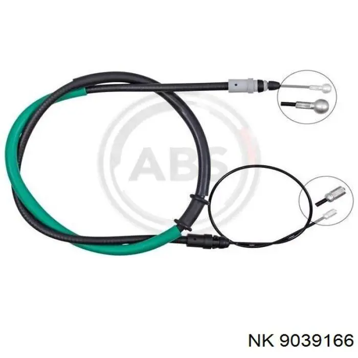 9039166 NK cable de freno de mano trasero derecho/izquierdo