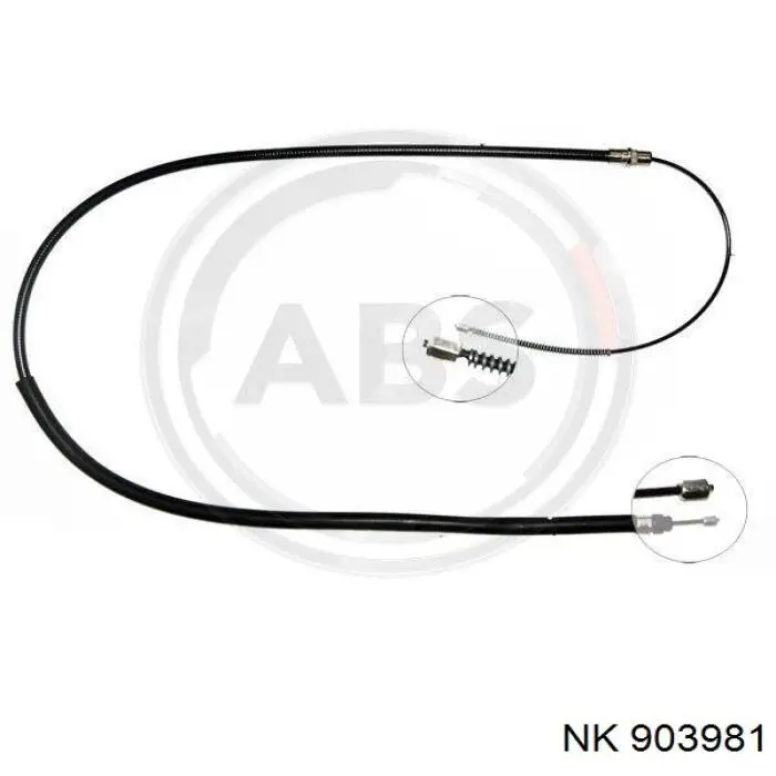 903981 NK cable de freno de mano trasero derecho/izquierdo