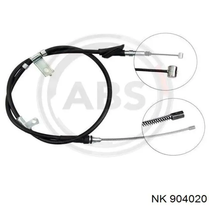 904020 NK cable de freno de mano trasero derecho