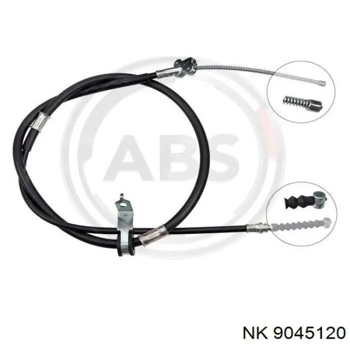 9045120 NK cable de freno de mano trasero derecho