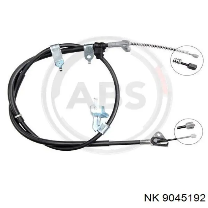 9045192 NK cable de freno de mano trasero derecho